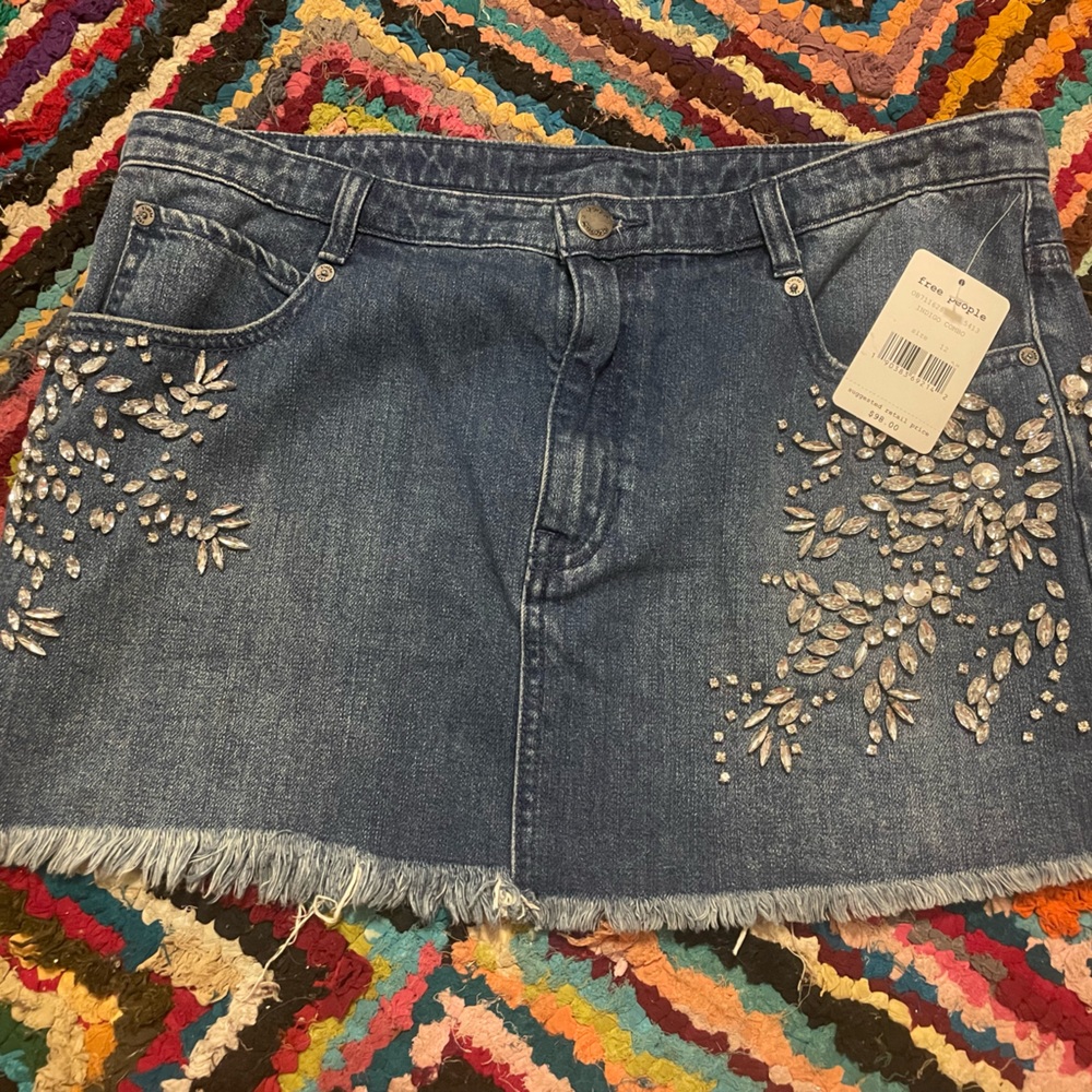Free people jeweled skirt!
